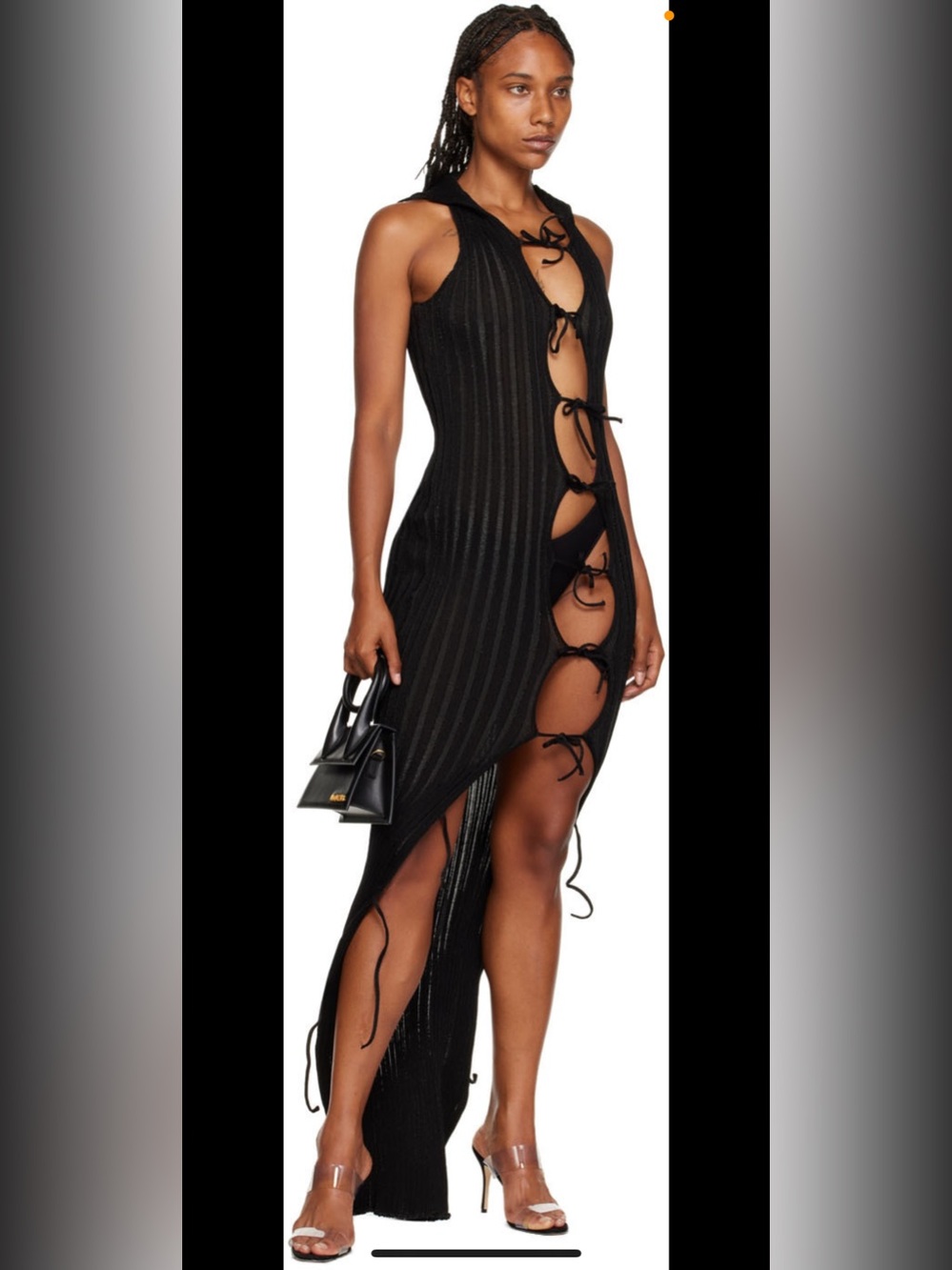 SOLD OUT A. Roege Hove Black Ara Rollneck Maxi Dress